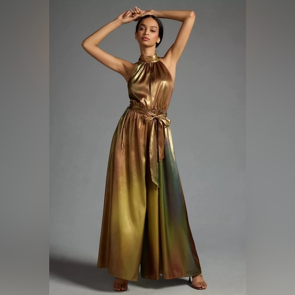 NWT Hutch Halter Wide-Leg Jumpsuit